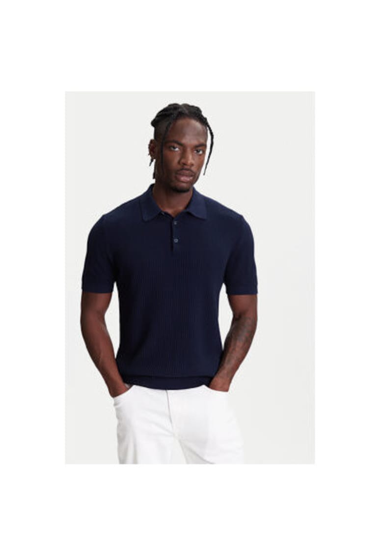 Tricou polo barbati 1198U301H - Bumbac - Bleumarin