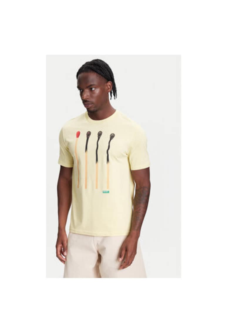 Tricou barbati  3BL0U10AG - Bumbac organic - Bej