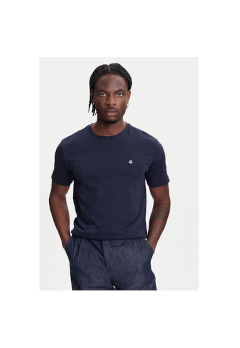 Tricou barbati  3M4WU1088 - Bumbac - XS INTL - Bleumarin