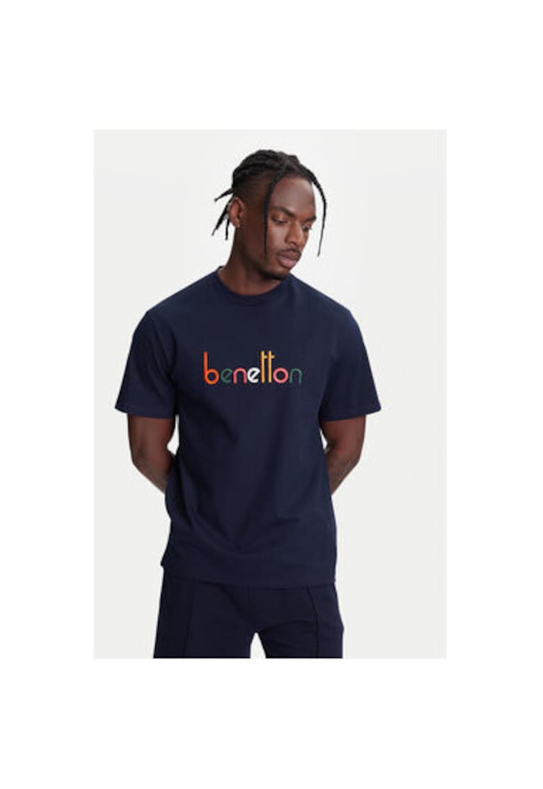 Tricou barbati  3MI6U109O - Bumbac organic - Bleumarin