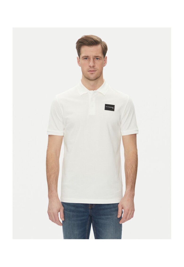 Tricou polo barbati UMP25170PO - Bumbac - Alb - Alb