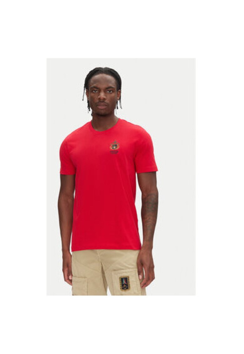 Tricou barbati 251TS2391J592 - Bumbac - Rosu - Rosu