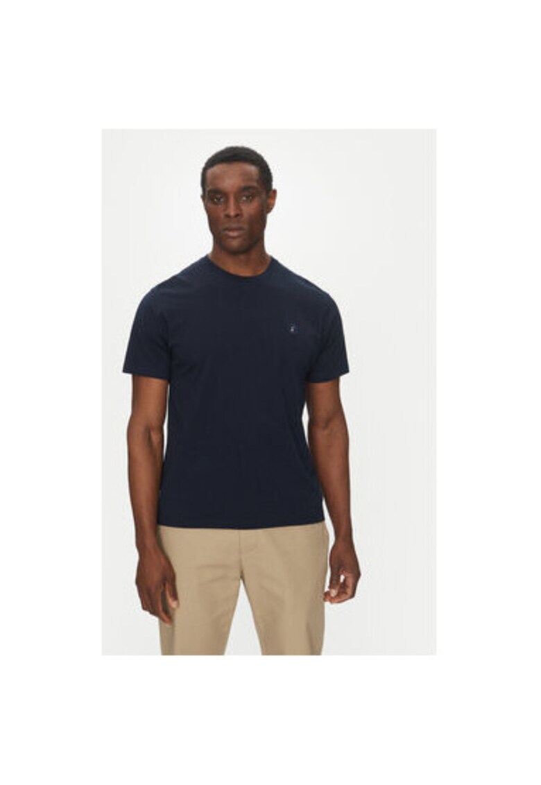 Tricou barbati DT1194M-BESY20 - Bumbac organic - Bleumarin - Bleumarin