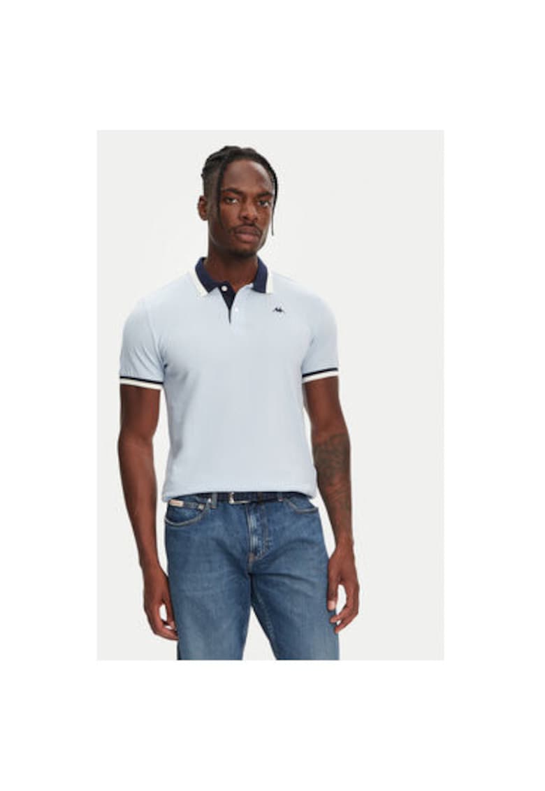 Tricou polo barbati 611255W - Bumbac - Albastru - Albastru