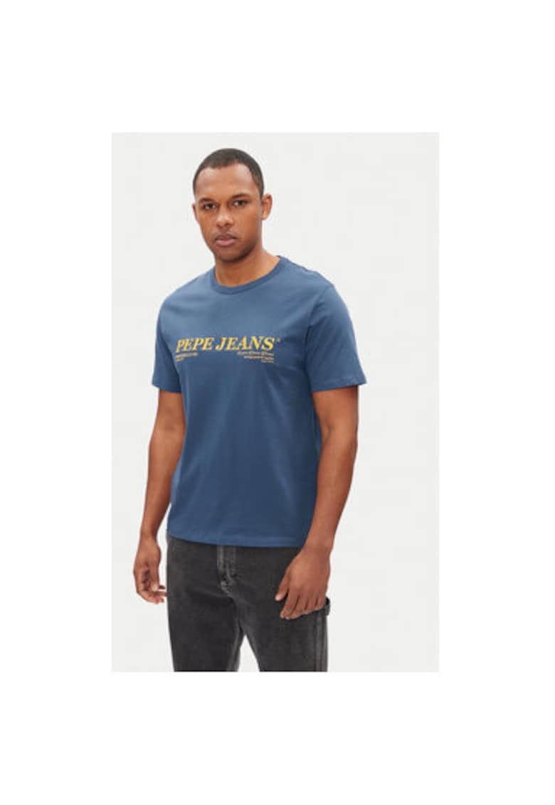 Tricou barbati PM509728 - Bumbac - Albastru - Albastru