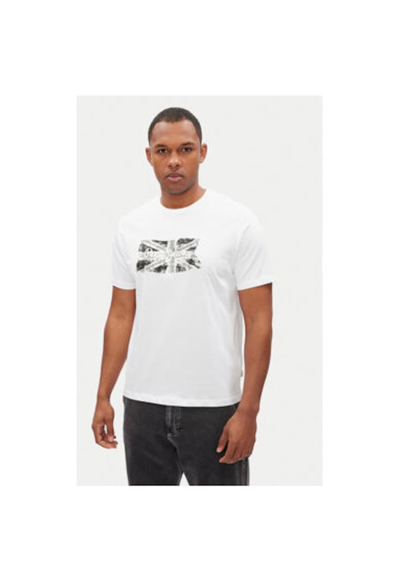 Tricou barbati PM509720 - Bumbac - Alb - Alb