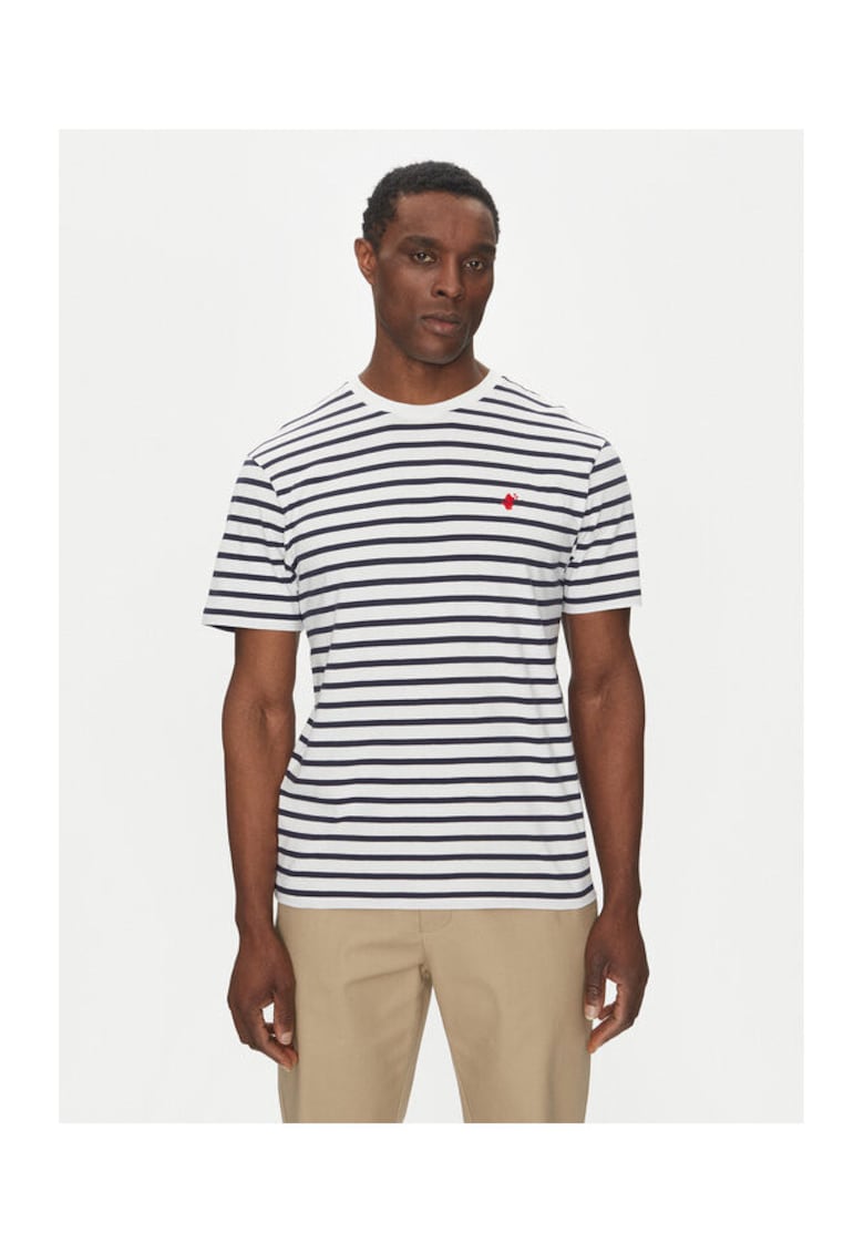 Tricou barbati DT1743M-BESY20 - Bumbac organic - Bleumarin - Bleumarin
