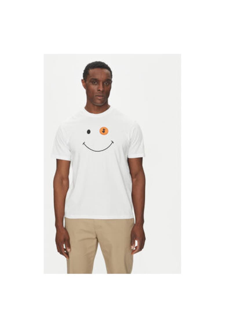Tricou barbati DT1197M-BESY20 - Bumbac organic - Alb - Alb