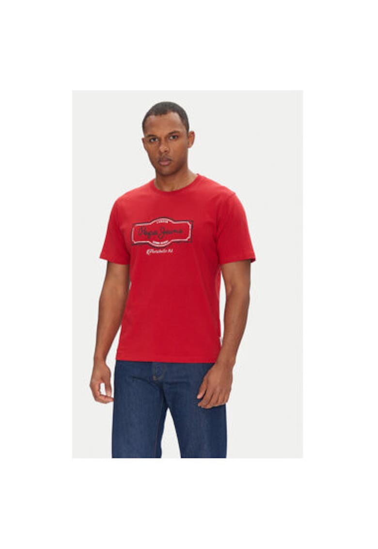 Tricou barbati PM509786 - Bumbac - Rosu - Rosu