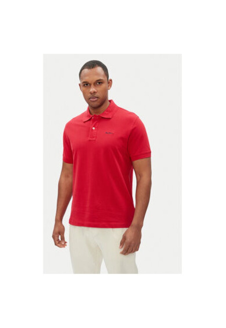 Tricou polo barbati PM542298 - Bumbac - Rosu - Rosu