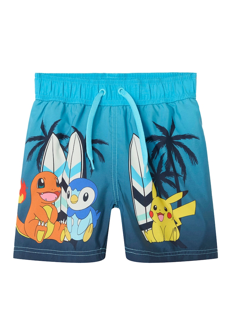 Pantaloni scurti de baie baieti  13239656 - Poliester - Albastru