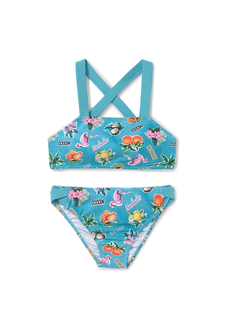 Costum de baie fete 6768 - Poliester - Albastru - Albastru