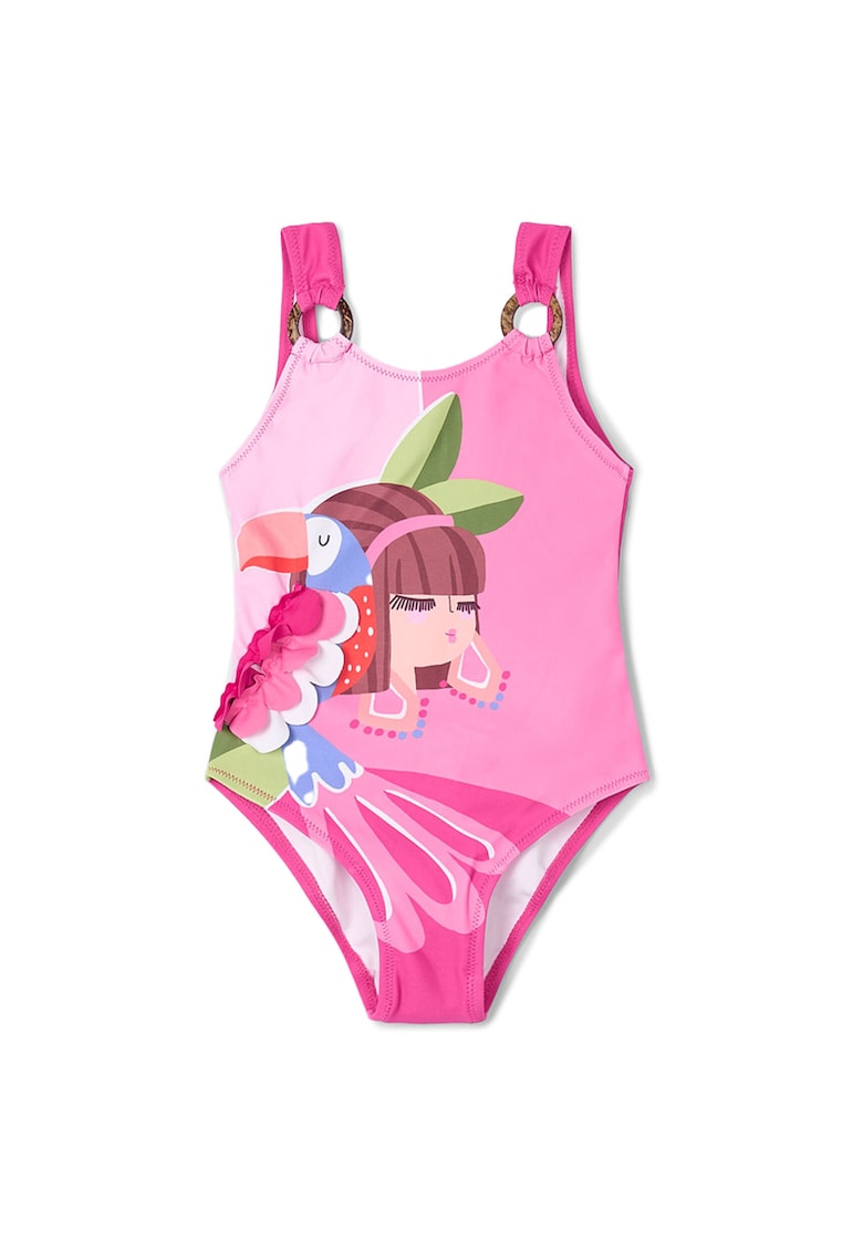 Costum de baie fete 3718 - Poliester - Roz - Roz