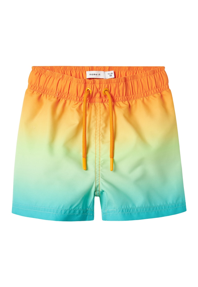 Pantaloni scurti de baie baieti Poliester reciclat - Multicolor