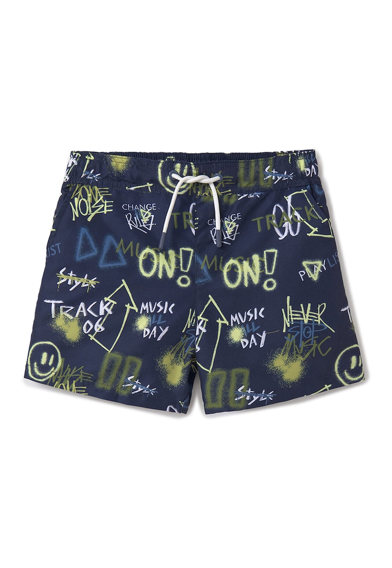 Pantaloni scurti de baie baieti  6685 - Poliester - Bleumarin