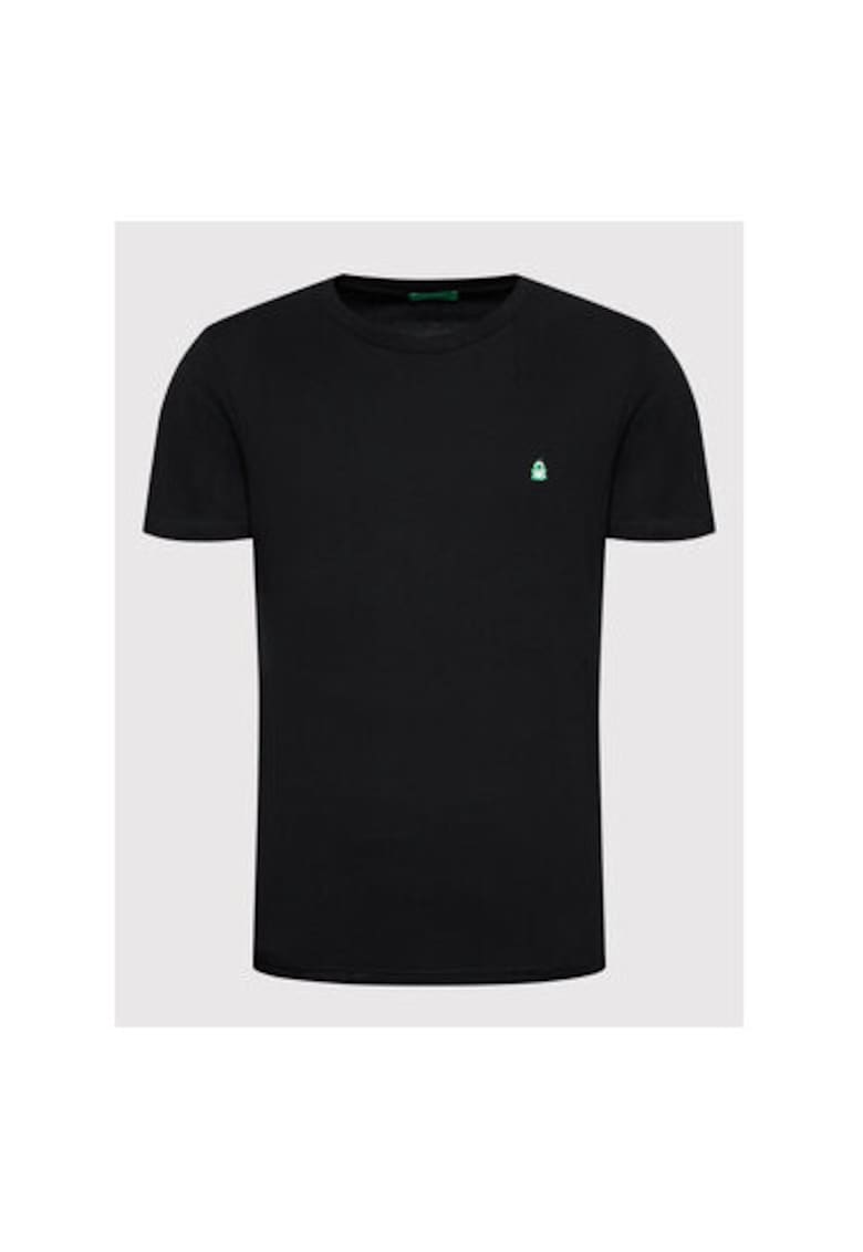 Tricou barbati  3MI5J1AF7 - Bumbac organic - XS INTL - Negru