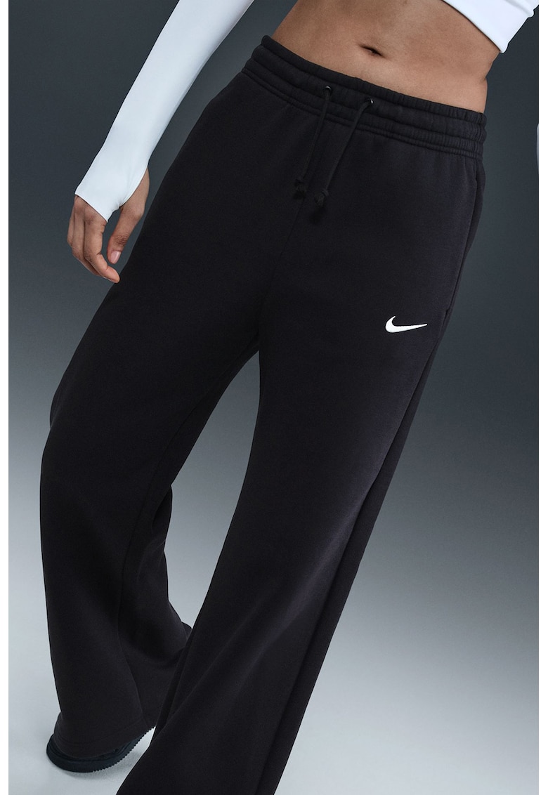 Pantaloni de trening cu croiala ampla si talie inalta Phoenix