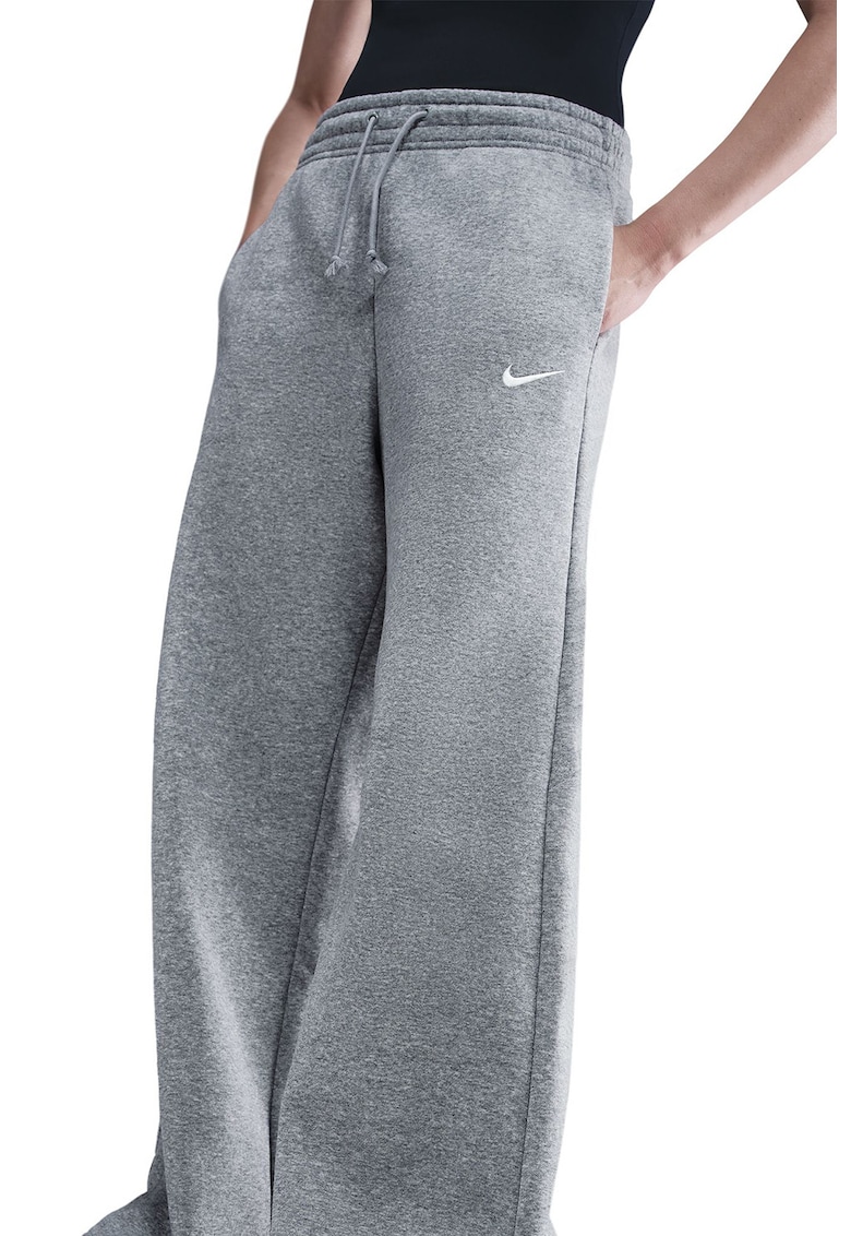 Pantaloni de trening cu croiala ampla si talie inalta Phoenix