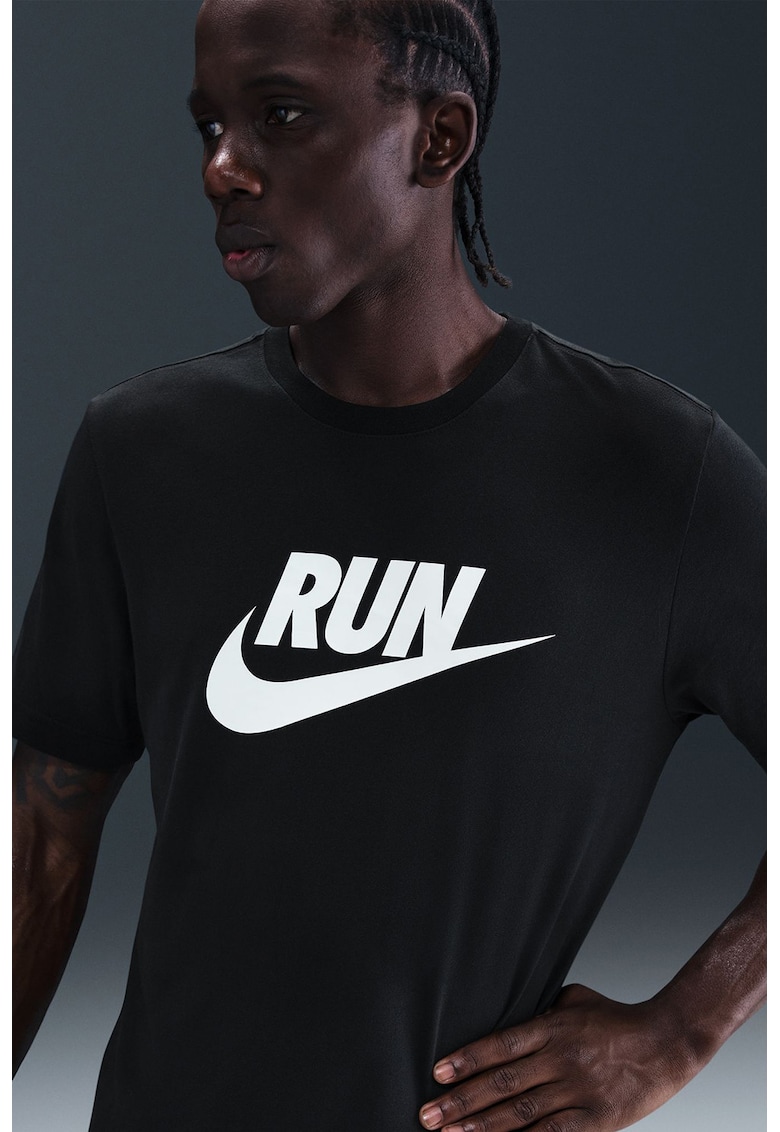 Tricou cu imprimeu logo pentru alergare Tricou cu imprimeu logo pentru alergare