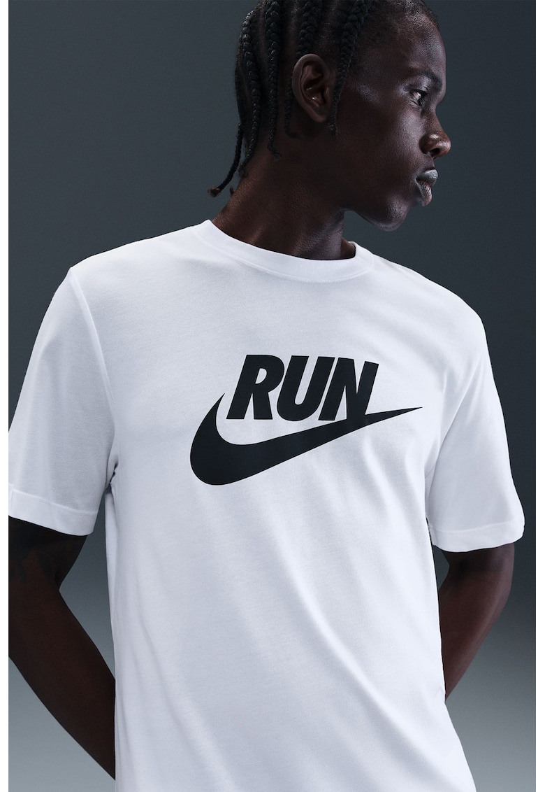 Tricou cu imprimeu logo pentru alergare