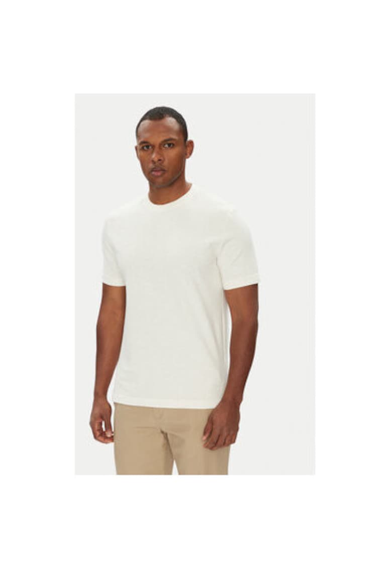 Tricou barbati  36JGU105U - Bumbac - XS INTL - Bej