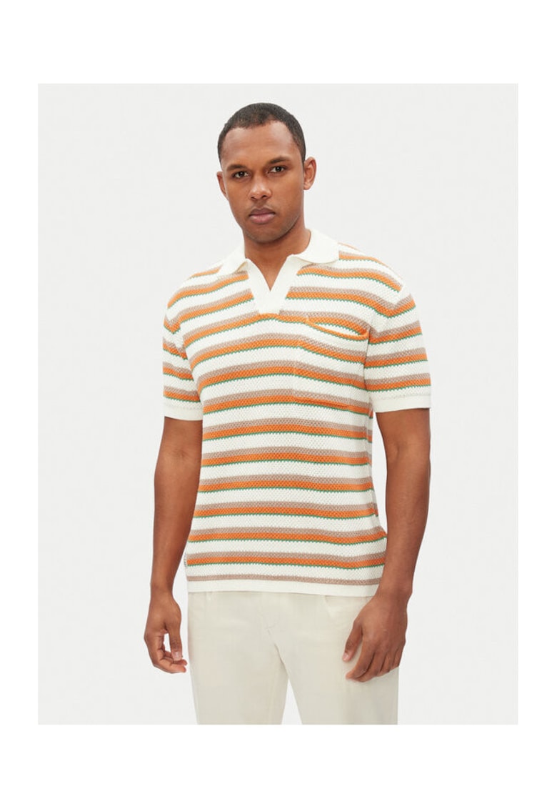 Tricou polo barbati PM702510 - Bumbac - Bej - Bej