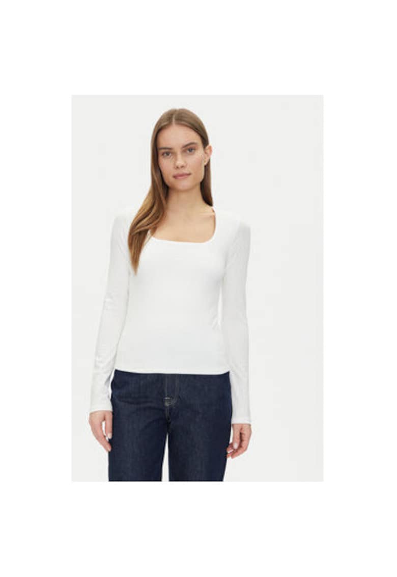 Bluza dama 637795-02 - Bumbac - Alb - Alb