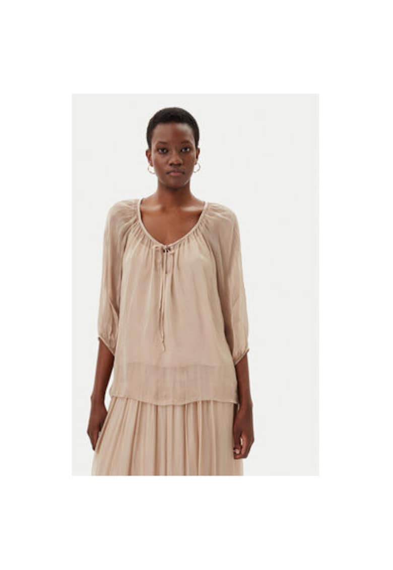 Bluza dama TD0020 - Viscoza - Bej - Bej