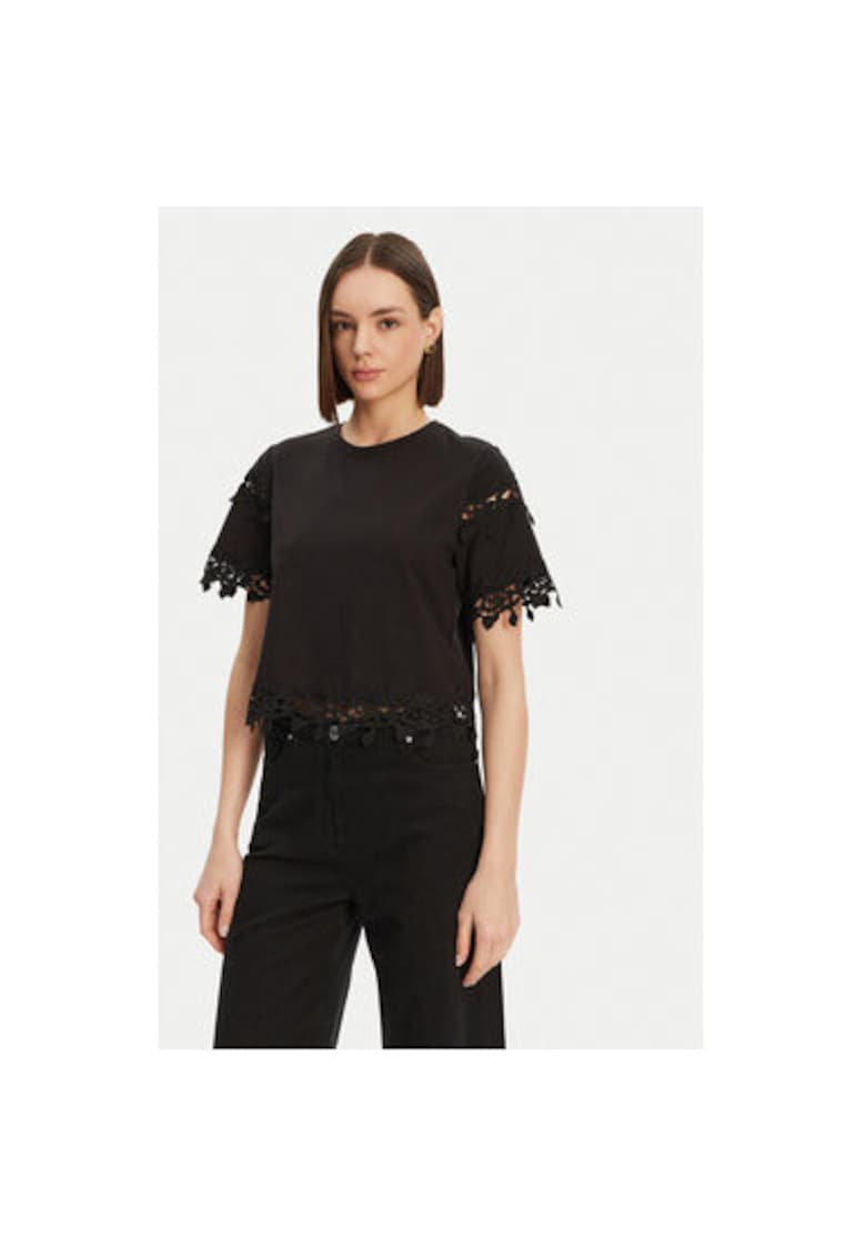 Bluza dama 251-DFUTUR - Bumbac - Negru - Negru