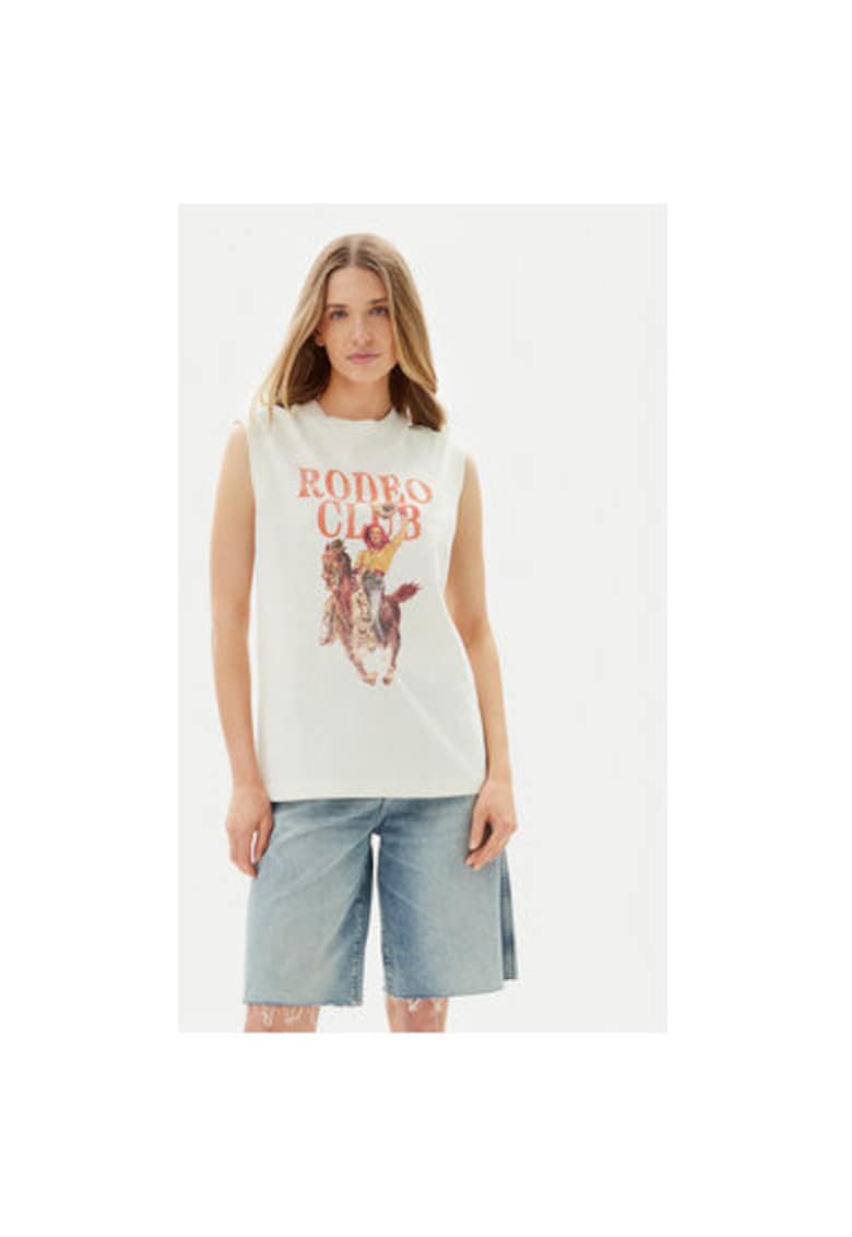 Bluza dama 112362574 - Bumbac - Alb - Alb