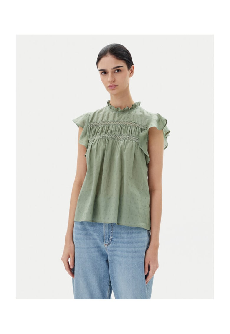 Bluza dama 15337637 - Bumbac - Verde - Verde