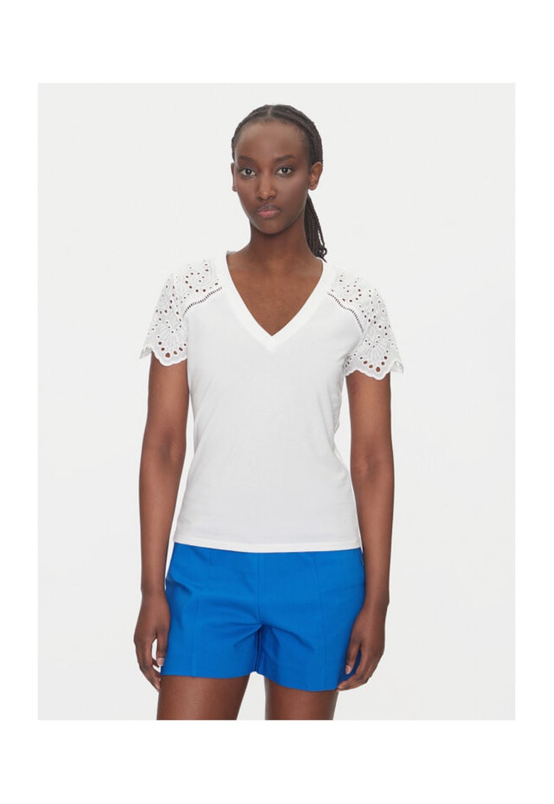 Bluza dama 251-DMATY - Bumbac - Alb - Alb