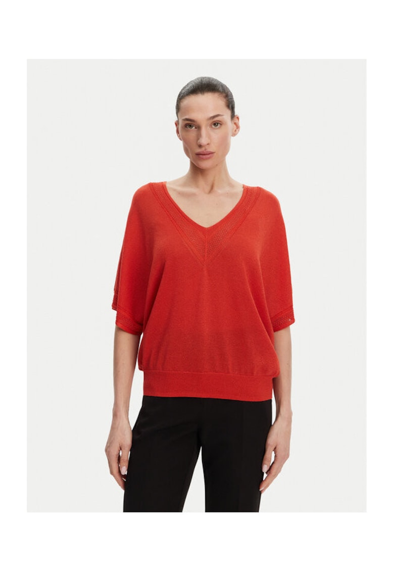 Bluza dama 241-MCHRIS - Viscoza/Poliester - Portocaliu - Portocaliu