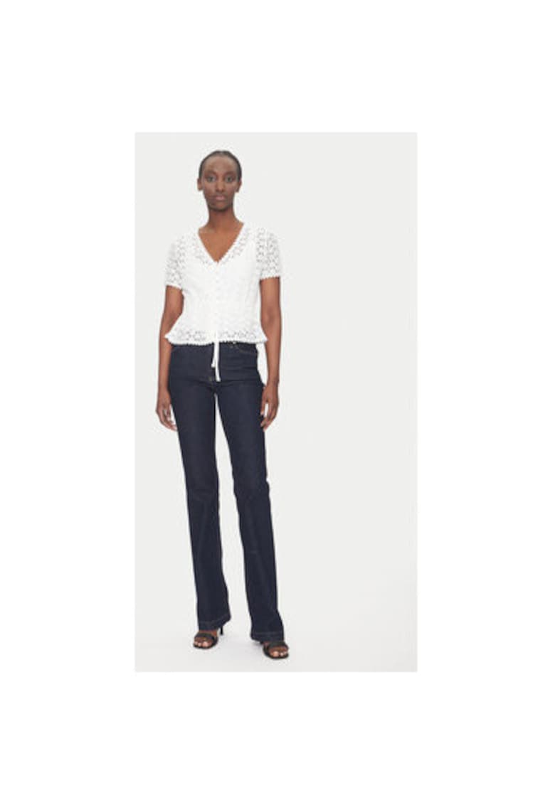 Bluza dama 231-DATE - Poliamida/Bumbac - Alb - Alb