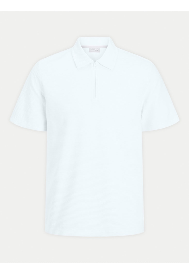 Tricou Polo barbati Jack Jones - 12269338 - Bumbac/Poliester - Alb