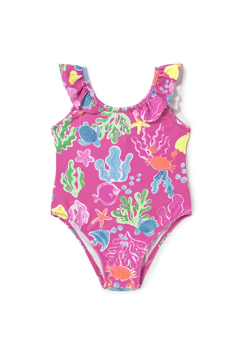Costum de baie fete 1742 48 - Poliester - 4 ani - Roz