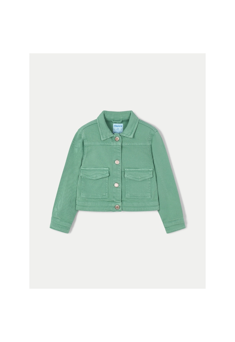 Jacheta de blugi fete  3407 - Bumbac - Verde