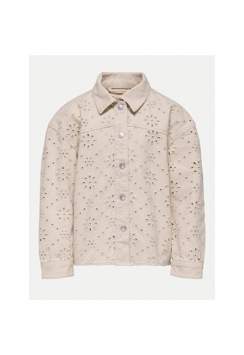 Jacheta de blugi fete  15341154 - Bumbac - Bej