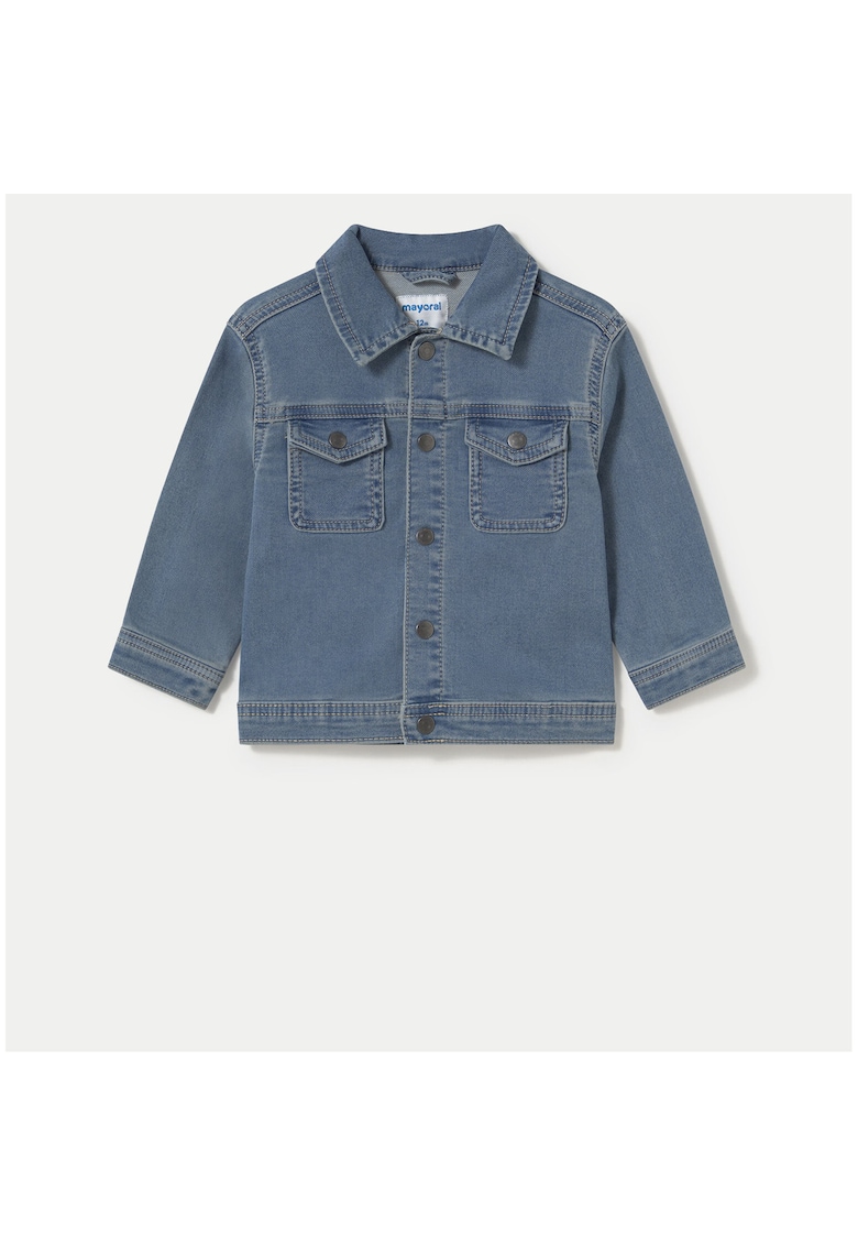 Jacheta de blugi baieti  1471 - Bumbac/Poliester - Albastru