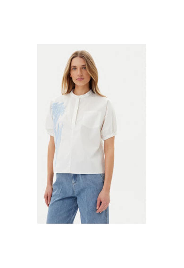 Bluza dama  ACBL002227 - Bumbac - Alb