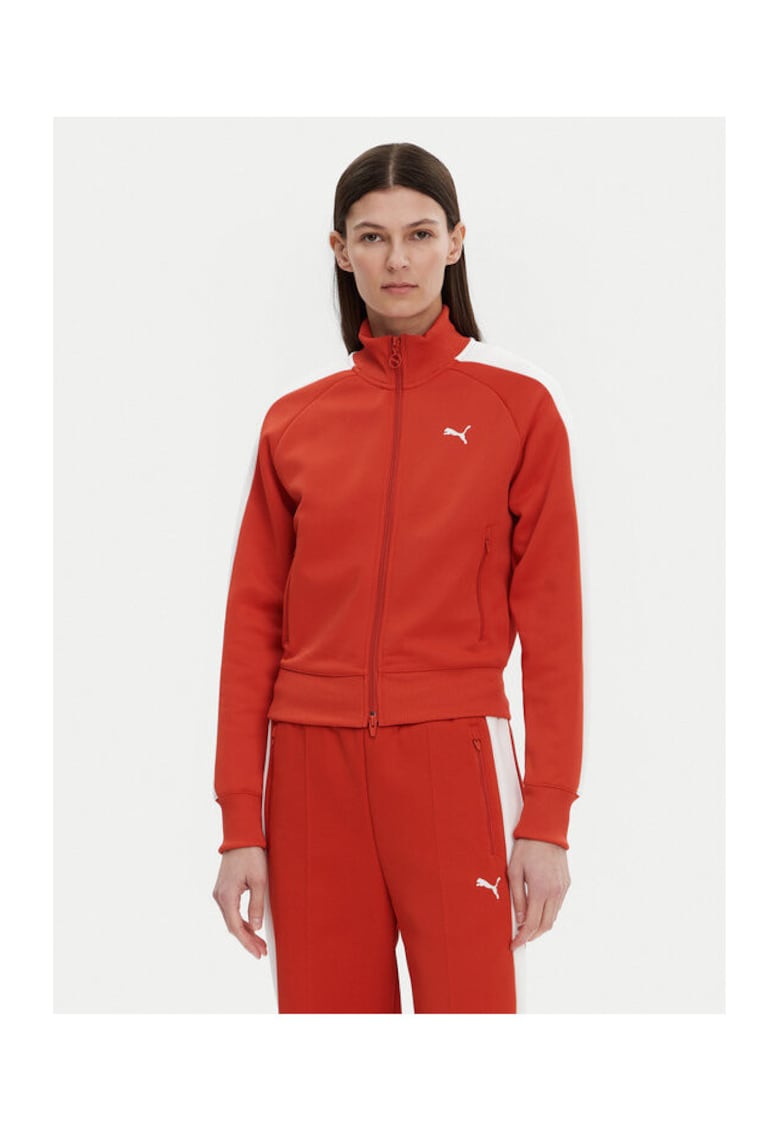 Bluza dama 629796 - Poliester reciclat/Bumbac - Rosu - Rosu