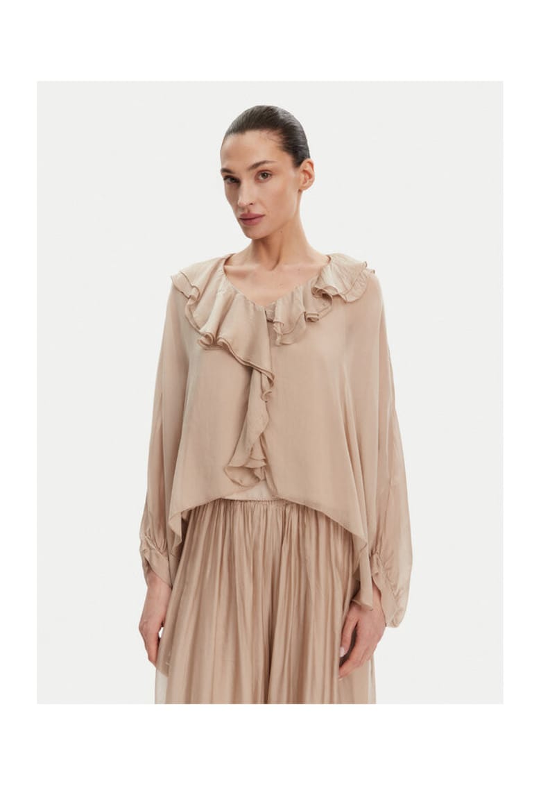 Bluza dama TD0019 - Viscoza - Bej - Bej