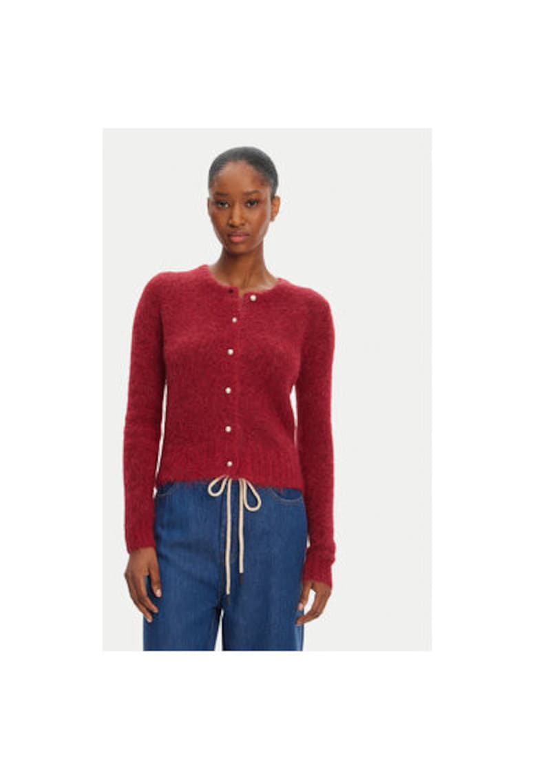 Bluza dama 252160025272 - Lana alpaca/Poliamida - Visiniu - Visiniu