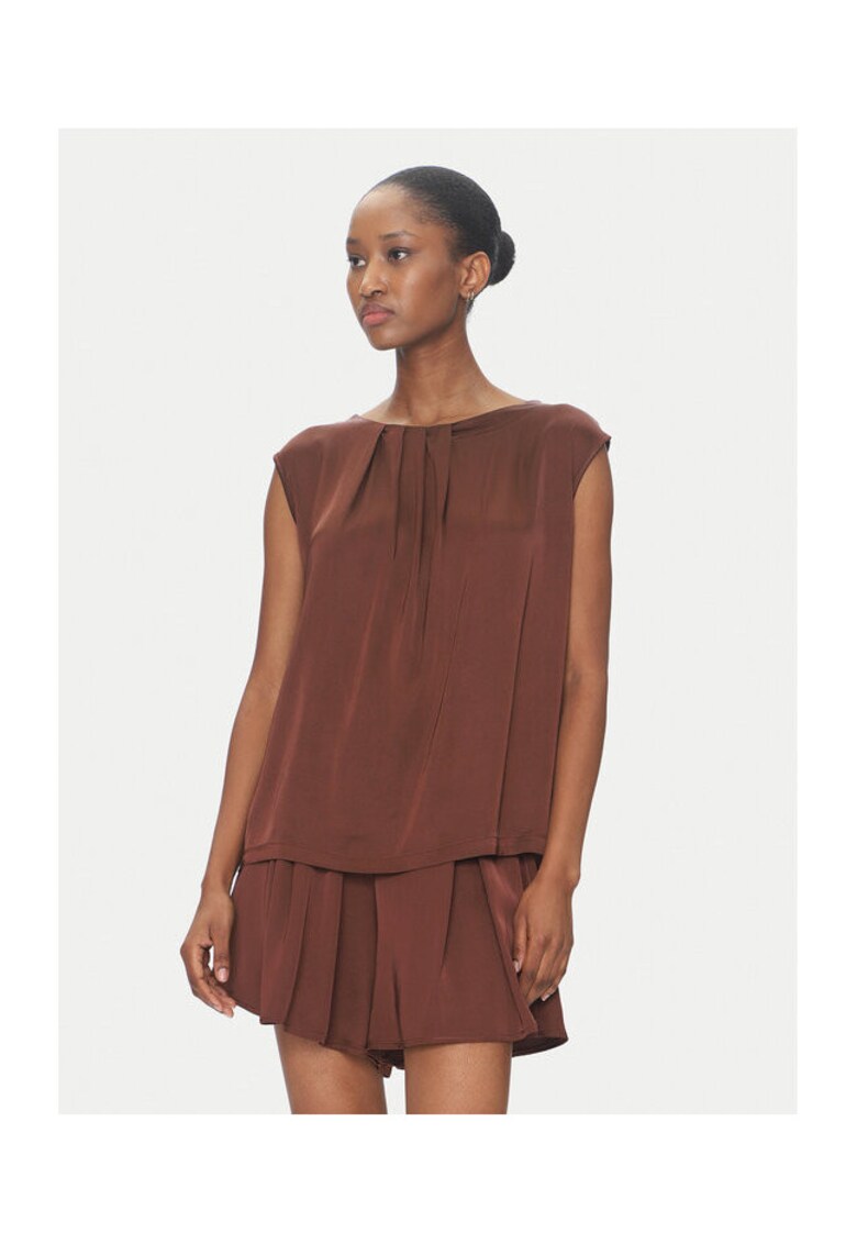 Bluza dama TD0763 - Viscoza - Maro