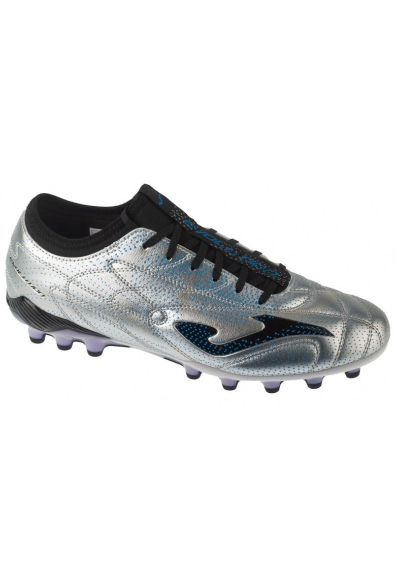 Ghete de fotbal - Evolution 2512 - crampoane - argintiu - piele sintetica