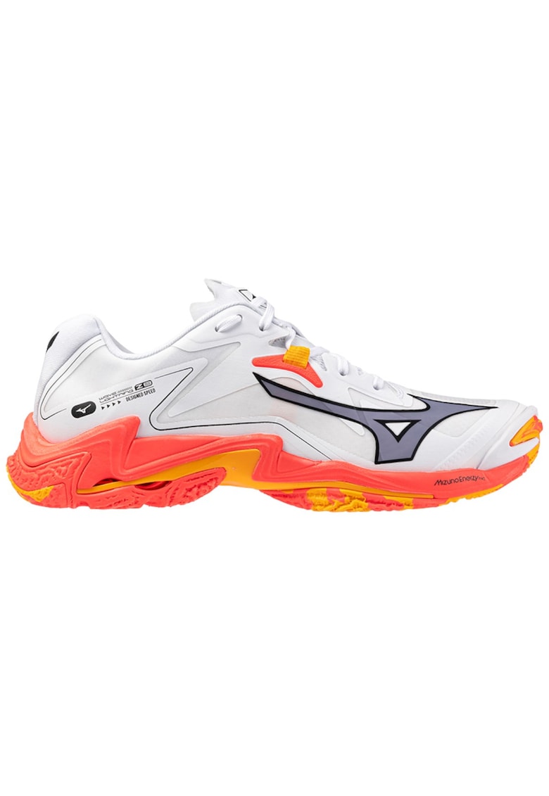 Pantofi volei Wave Lightning Z8 FW 2025-Alb/Portocaliu-