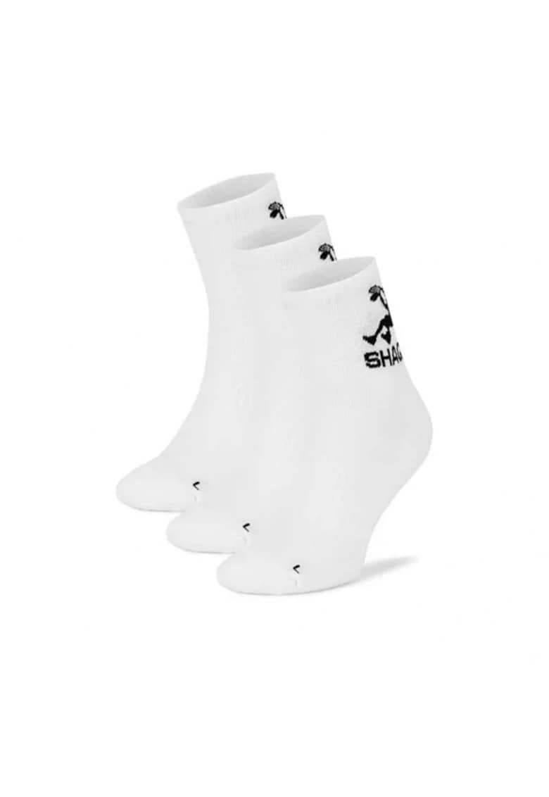 Sosete sport barbati - SKARPERY SHAQ CORE 3 perechi - alb -