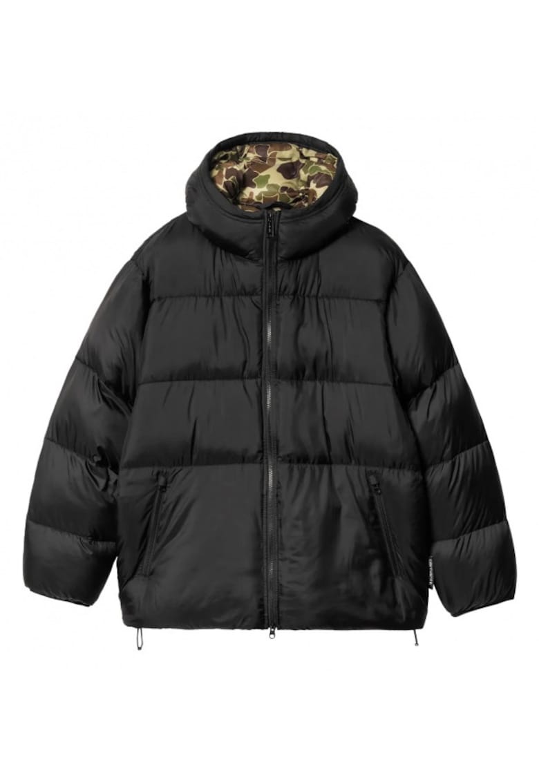 Geaca barbati Toronto Camo - negru-verde - material duck -