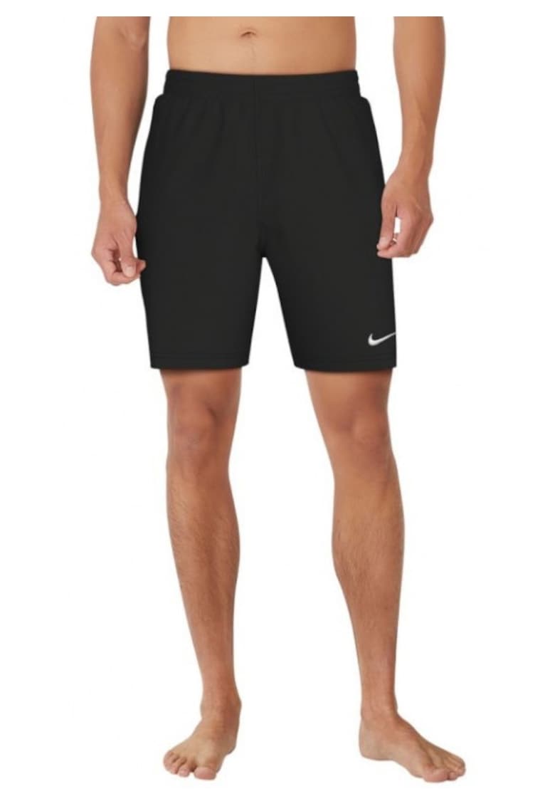 Pantaloni scurti de baie negru - material sintetic