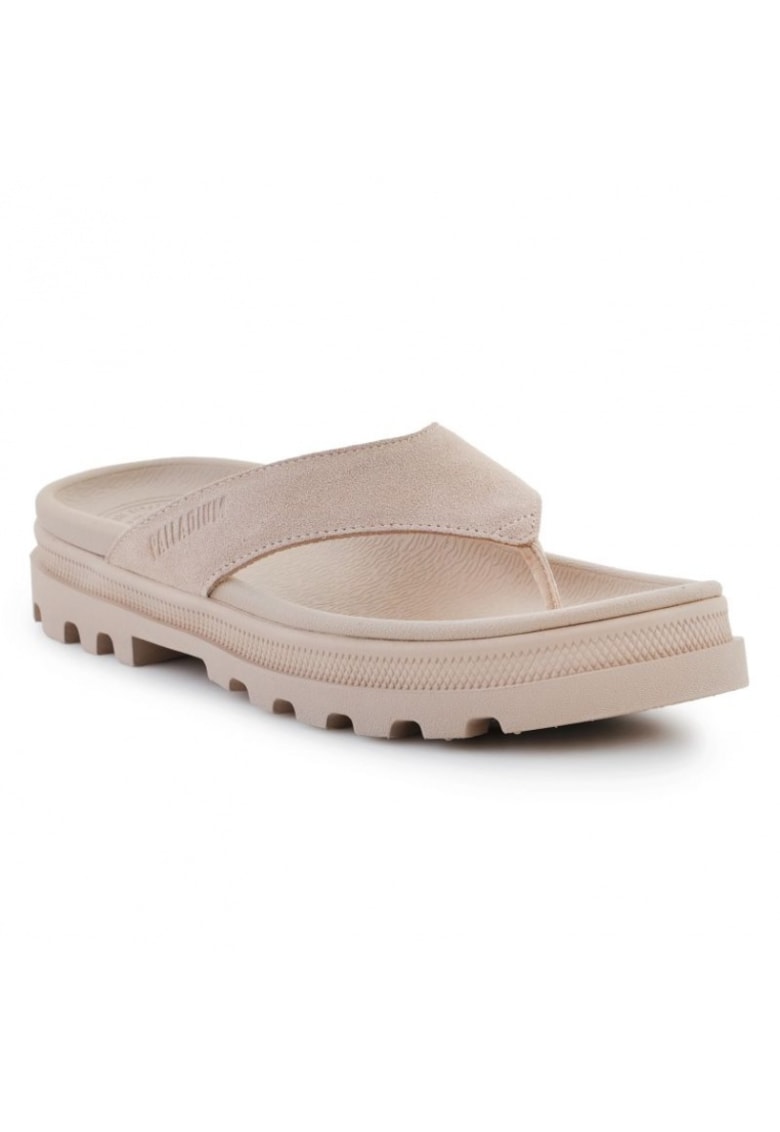 Slapi Dunelite - bej/crem - piele intoarsa